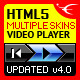 HTML5 Video Player with Multiple Skins